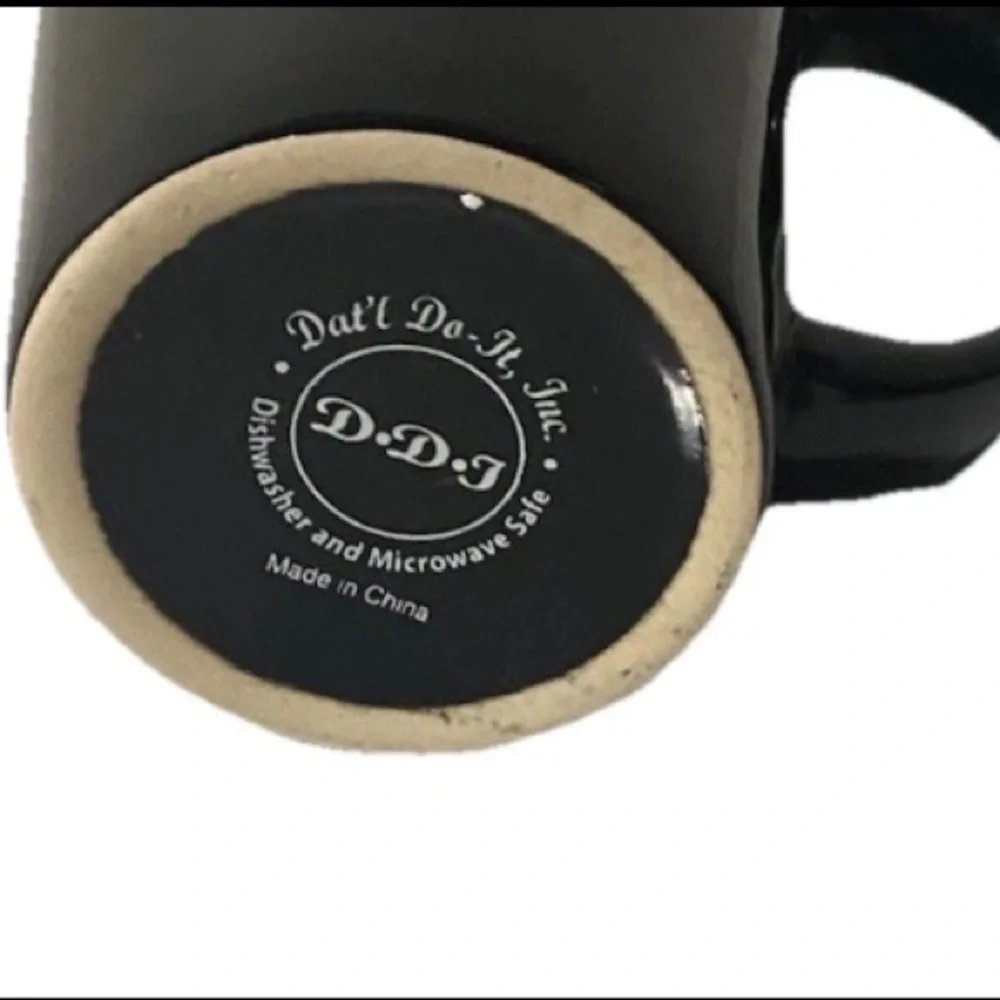 Coffee Right Meow Mug Black White Tea Cup Dat’l Do It Inc - Picture 3 of 5